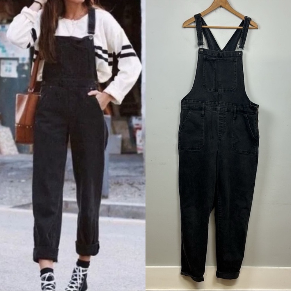 MADEWELL Overalls - Black Lunar Wash - L